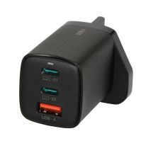 I-BOX C-65 GAN PD65W WALL CHARGER CABLE, BLACK
