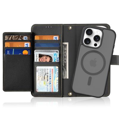 2. Dux Ducis Lawa Leather Case for iPhone 16 Pro Max - Black