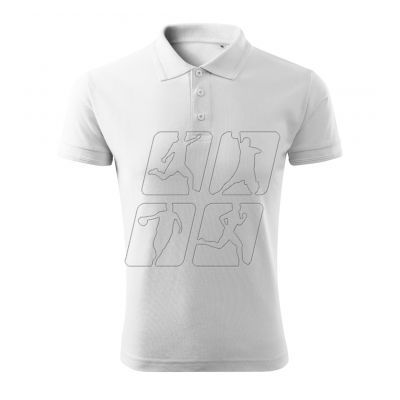 2. Malfini Pique Polo Free M MLI-F0300 polo shirt, white