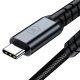 4. 3mk Hyper Cable N-SERIES USB-C / USB-C Thunderbolt 4 2m 48V / 5A 40Gb/s 240W 8K60Hz - black