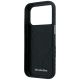 7. Mercedes Leather Semi Wrap Wood Effect MagSafe Case for iPhone 17 Pro Max / 18 Pro Max - Black