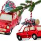 MOULDED GLASS CHRISTMAS BAUBLE CAR SASKA GIFT & DECOR