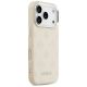 4. Guess Peony Hot Stamp Script MagSafe Case for iPhone 17 Pro - Beige