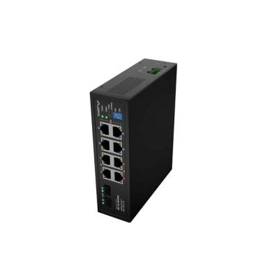 6. SWITCH LANBERG ILGE-8P-2S-120 LIGHT INDUSTRIAL POE 4XBT 4XAT 2XSFP DIN GIGABIT ETHERNET