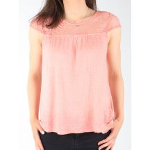 Wrangler Capsleeve Tee Coral Peach W W7337FDJX