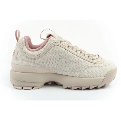 4. Fila Disruptor women's shoes sports sneakers fashionable beige comfortable
