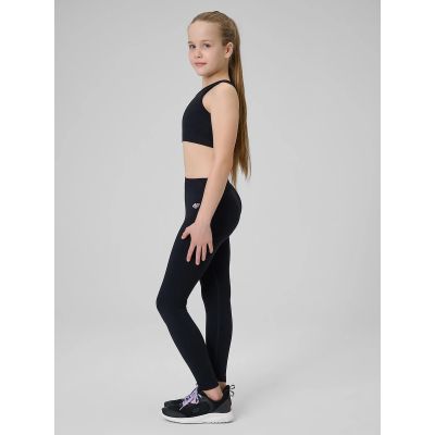 4. Girls' seamless sports leggings 4F 4FJRSS26TFTIF518-20S