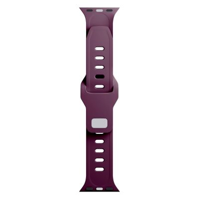 5. 3mk Silicone Watch Strap for Apple Watch 42 / 44 / 45 / 49 mm - Burgundy