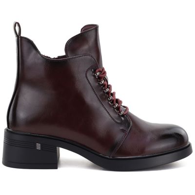 2. Women's insulated ankle boots with a block heel S.Barski HY62-8112
