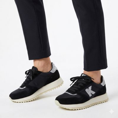 4. Black platform sneakers Kobbo 100103