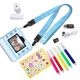 7. XBLITZ INSTANT CAMERA WITH FLASH BLUE PRINTER