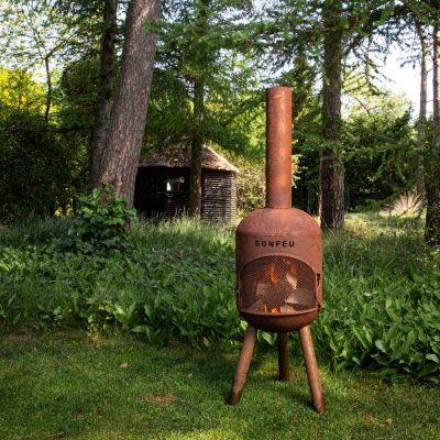 13. Bonfeu Bonsolo garden fireplace rusty 3401R