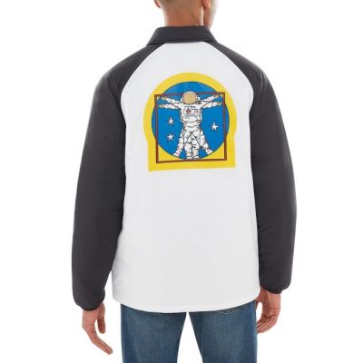 4. Vans X Space Voyager NASA Torrey Padded MTE Men's Jacket White/Black - VN0A3HXZWUZ
