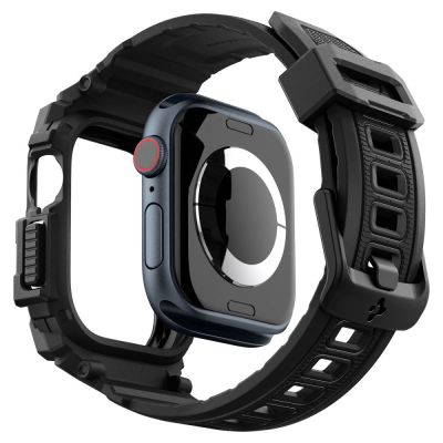8. Spigen Rugged Armor Pro Apple Watch 10 (42mm) Strap Case - Black