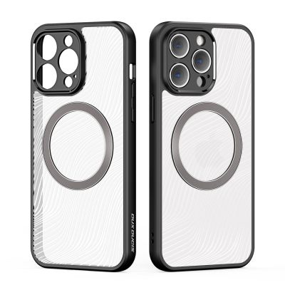 2. Armored case for iPhone 14 Pro compatible with MagSafe Dux Ducis Aimo Mag - black