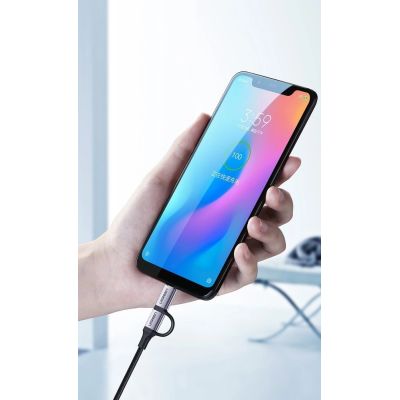 5. Ugreen cable 2in1 USB - micro USB / USB Type C cable 1m 2.4A black (30875)