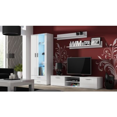 5. TV cabinet SOHO 180 white/gloss white