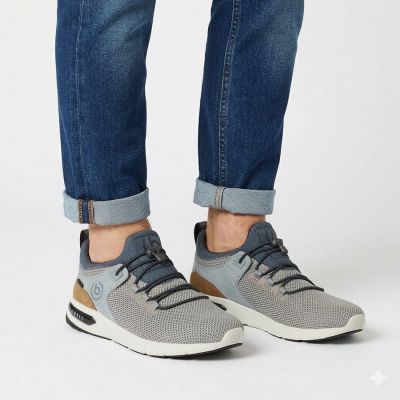 5. Men's sports shoes sneakers gray Bugatti 342-65860-6969-5211