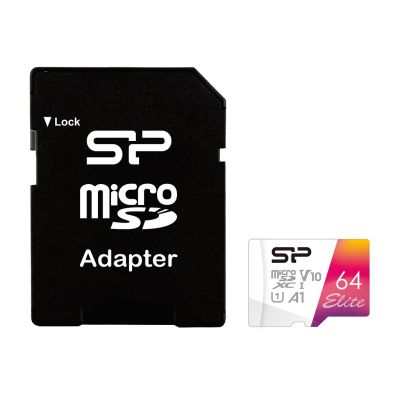 7. Silicon Power microSDXC Elite 64GB CL10 UHS-1/U1 A1