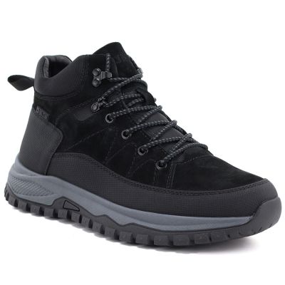 6. Men's leather insulated boots, black, Big Star UU174246