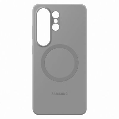 4. Samsung Silicone Magnet Case for Samsung Galaxy S26 Ultra, MagSafe Compatible - Gray