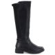 2. Women's leather boots with elastic upper, black Cambell JE19489
