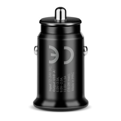 4. EVERACTIVE CAR CHARGER 1 X USB BLACK + CABLE CC-15QC