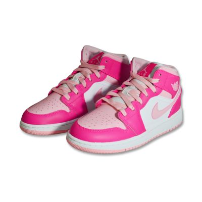 3. Air Jordan 1 Mid GS Fierce Pink Kids' Shoes - FD8780-116