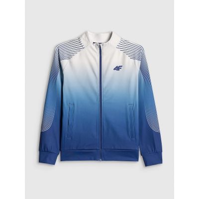 8. Regular sports sweatshirt without hood for boys 4F 4FJRSS26TFSWM1043-90A