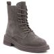 5. Women's leather ankle boots, khaki suede, Sergio Leone TR-02