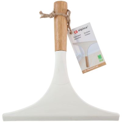 6. ALPINA GLASS AND MIRROR WATER WIPER WITH BAMBOO HANDLE