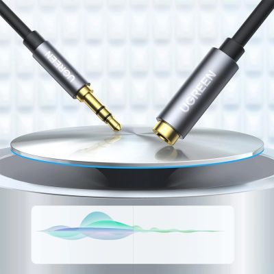 12. Ugreen AV118 10595 cable 3.5 mm mini jack (male) / 3.5 mm mini jack (female) 3m - silver