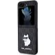 6. Karl Lagerfeld Saffiano Monogram Choupette Pin case for Samsung Galaxy Z Flip 5 - black
