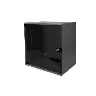 Digitus 19" 12U wall-mounted network cabinet, 540x400, glass door, gray, undivided, unassembled, 60kg
