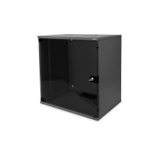 Digitus 19" 12U wall-mounted network cabinet, 540x400, glass door, gray, undivided, unassembled, 60kg