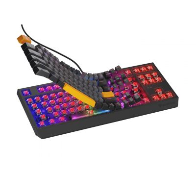5. GENESIS Thor 230 TKL Gaming Keyboard USB + RF Wireless + Bluetooth QWERTY Black, Gray, Orange