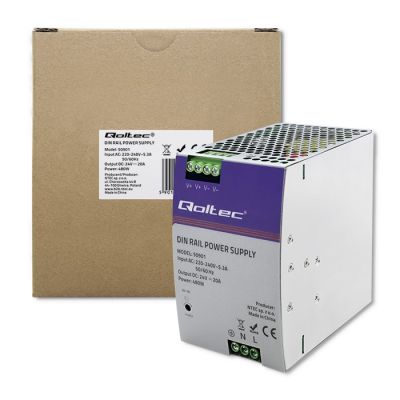 8. Industrial DIN rail power supply | 480W | 24V | 20A