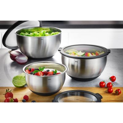 3. GEFU MUOVO Round Bowl 4.5 l Black, Stainless Steel 1 pc.