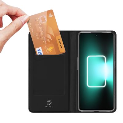 2. Dux Ducis Skin Pro Case For Realme GT Neo 5 / Realme GT3 Flip Cover Card Wallet Stand Black