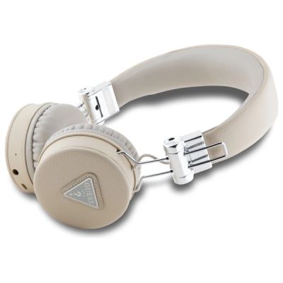 2. Guess Bluetooth on-ear headphones ENC GUBH70PGTSPSE beige/beige Grained Classic Round Shape