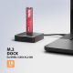 3. Axagon ADSA-M2C11 Hard Drive Docking Station USB 3.2 Gen 2 (3.1 Gen 2) Type-C Black