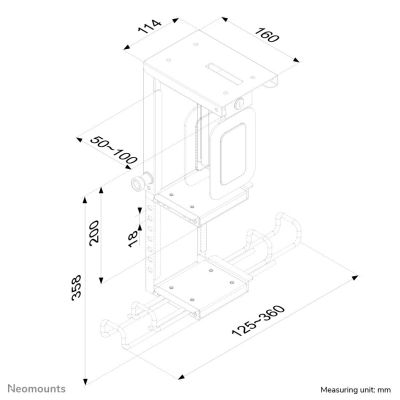 3. Neomounts CPU-D075BLACK/LK mounting kit