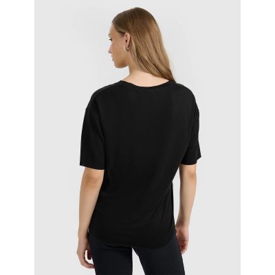 2. Women's oversize T-shirt with modal 4F 4FRAW25TTSHF3283-21S