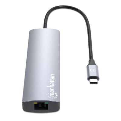 5. Manhattan 153959 Wired Docking Station USB 3.2 Gen 1 (3.1 Gen 1) Type-C Silver