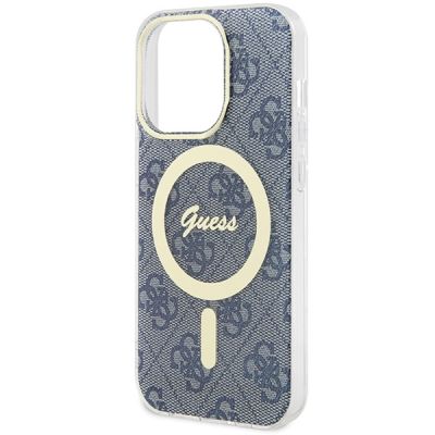 6. Guess IML 4G MagSafe case for iPhone 15 Pro Max - blue