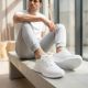 9. Men's white textile sports shoes Big Star UU174004