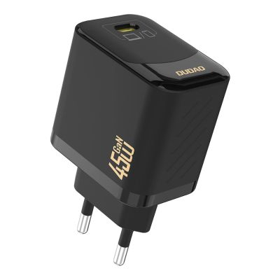 2. Dudao A28C 45W GaN Wall Charger + USB-C Cable - Black