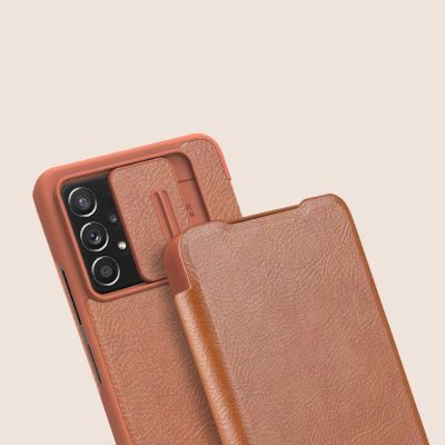 14. Nillkin Qin leather holster case for Samsung Galaxy A73 red