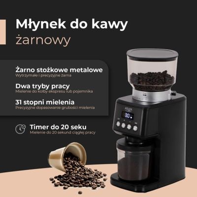 10. ADLER AD 4300 burr grinder