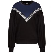 KARL LAGERFELD WOMEN'S SWEATSHIRT BI-COLOUR LOGO